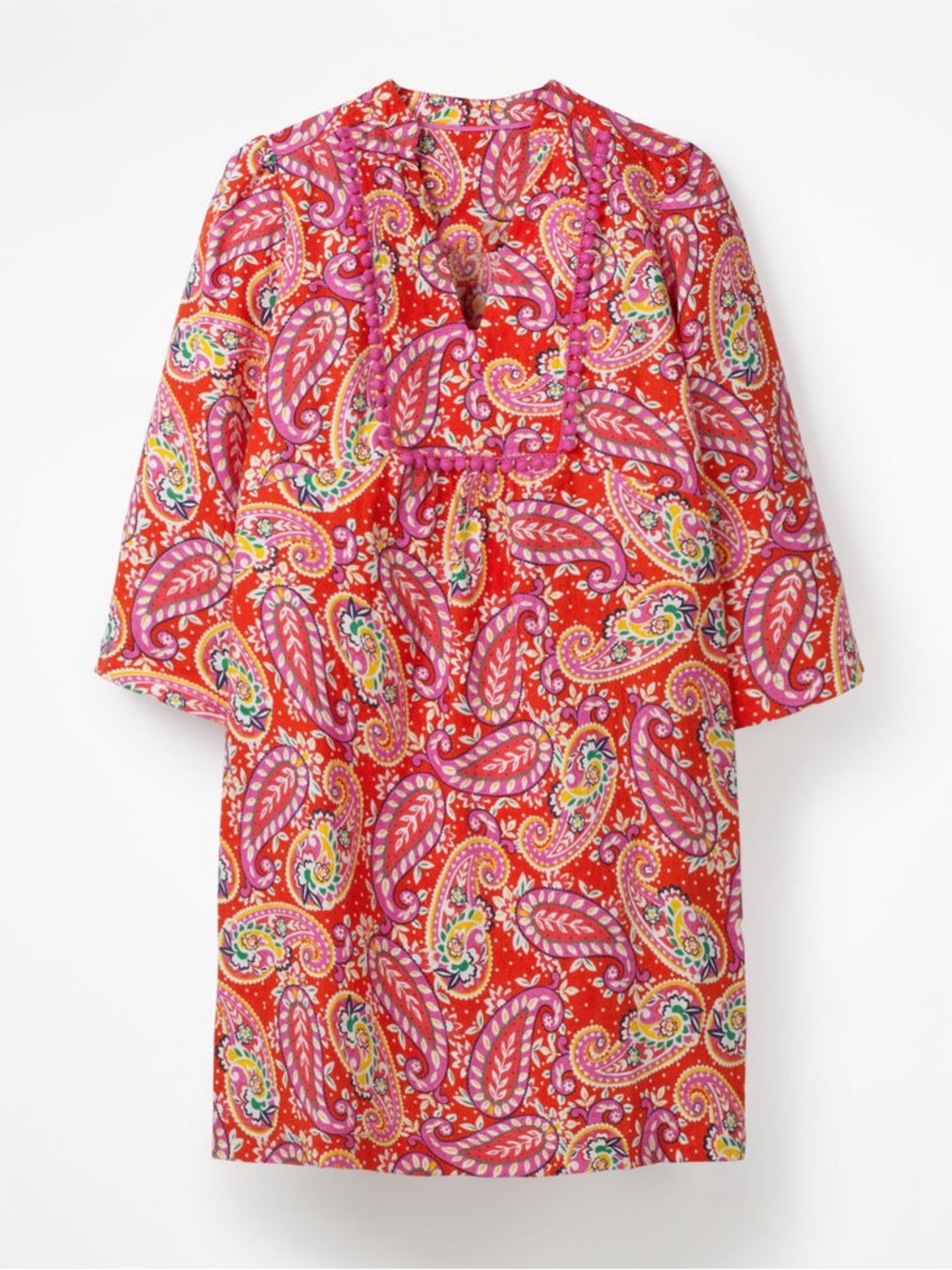 Boden Evangeline‎ Linen Tunic  linen 4P bohemian coastal resort capsule travel